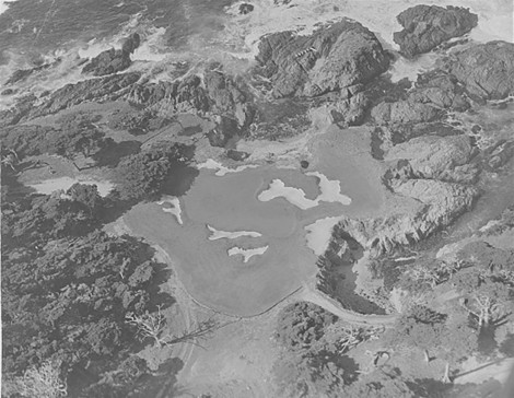 Aerial of bunkers