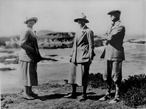 Marion Hollins, Mrs. W.C Van Antwerp and Grantland Rice