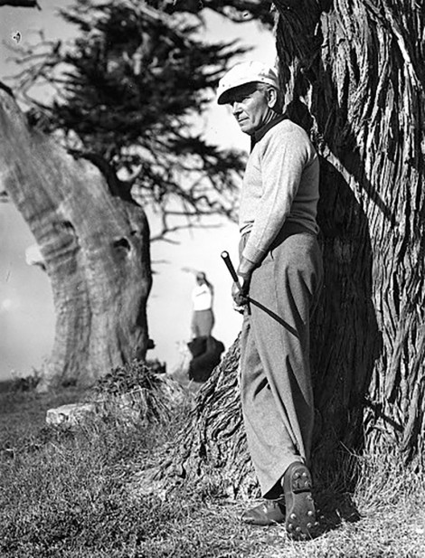 Ronald Coleman on the 15th hole, photo in Game and Gossip, Dec 1948