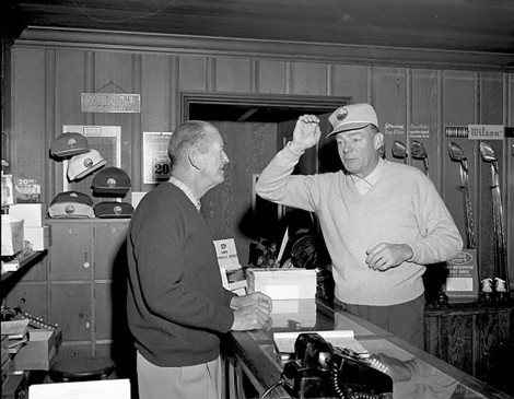 Henry Puget and Dennis O'Keefe in the Pro Shop