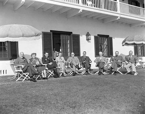 Cypress Point Society Republican Group with SFB Morse second from right, Jan 1952