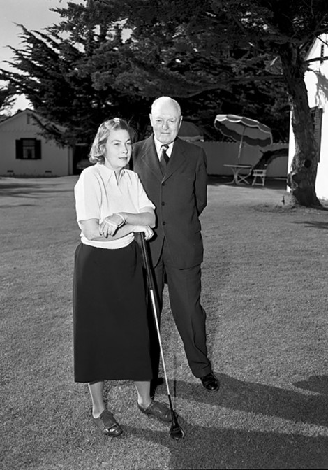 Mrs. Charles Crocker and Mr. WH Orrick 1951